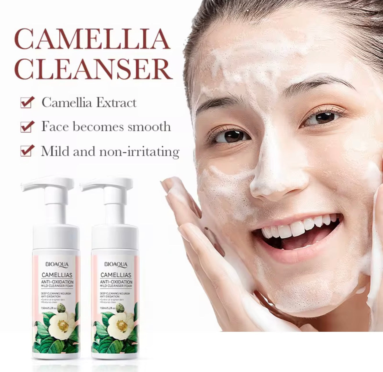 Limpiador Facial En Espuma De Camelia