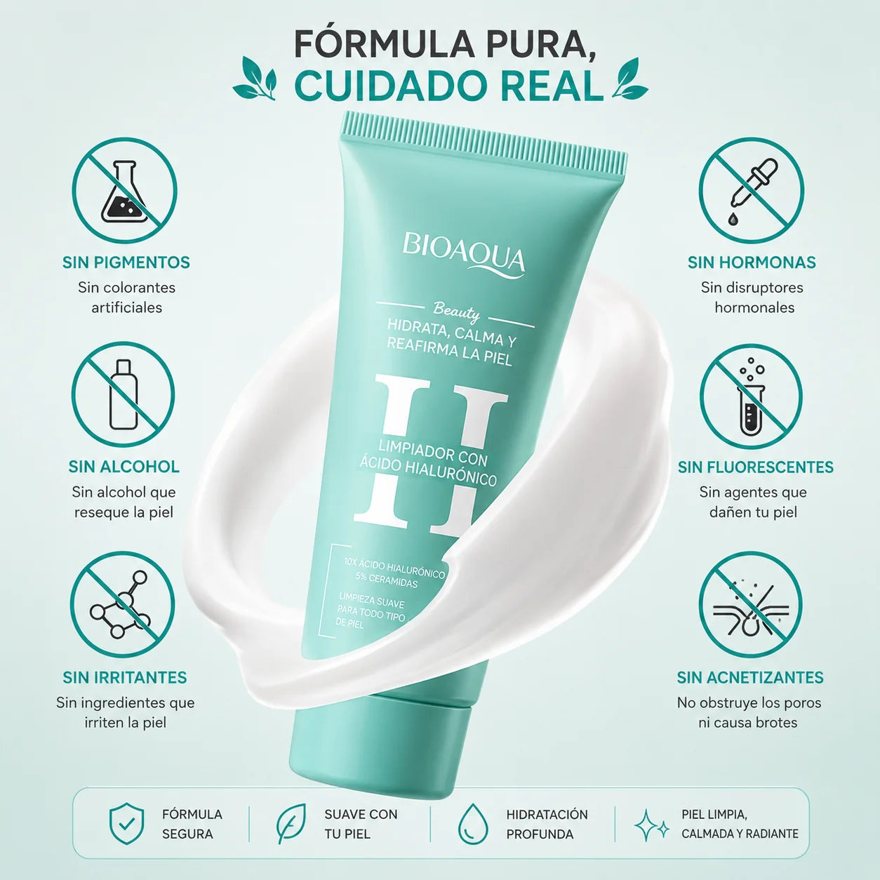 JABÓN LIMPIADOR FACIAL HYALURONIC ACID CLEANSER 100ML