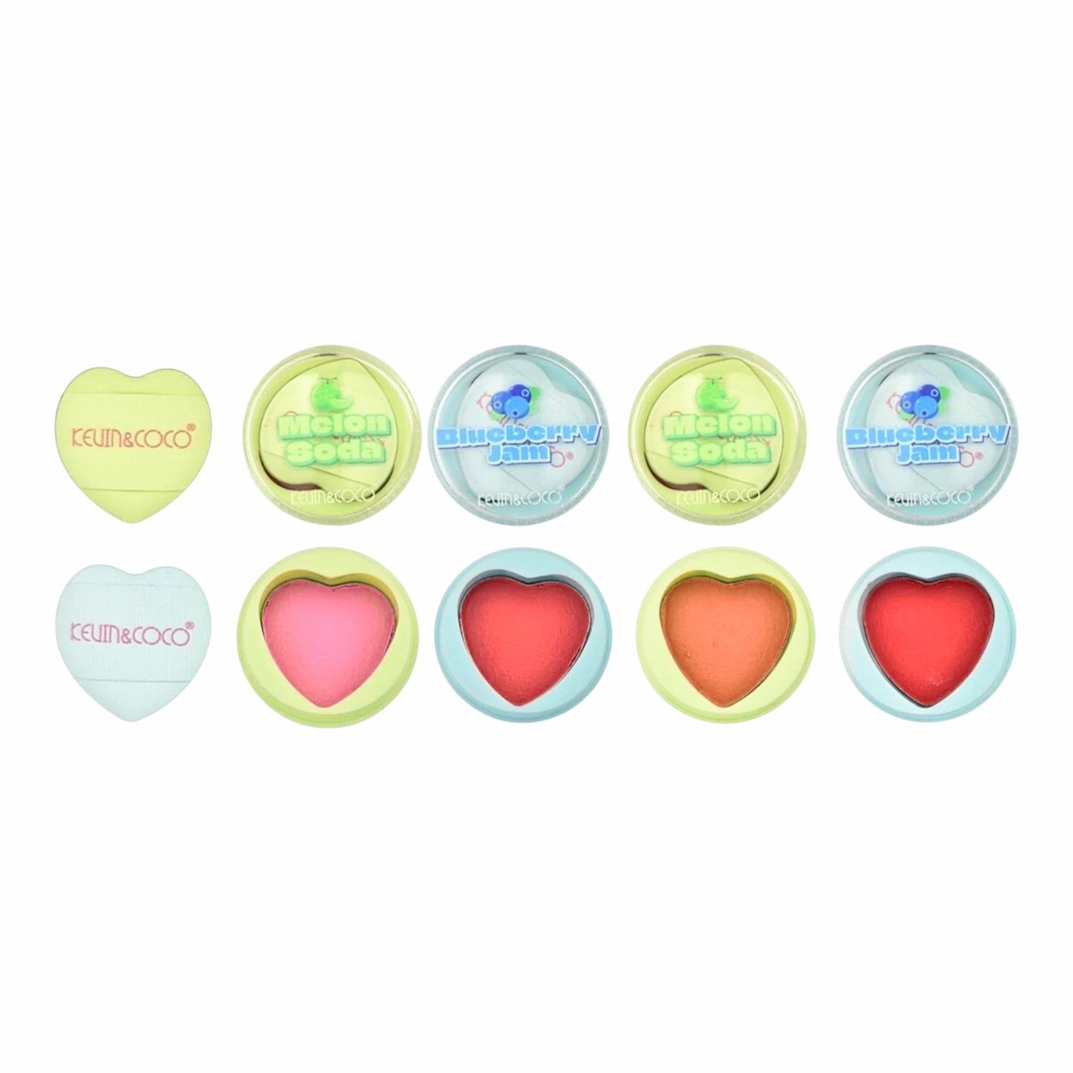Kevin & Coco - Heart Cushion Blush (Blueberry Jam & Melon Soda)