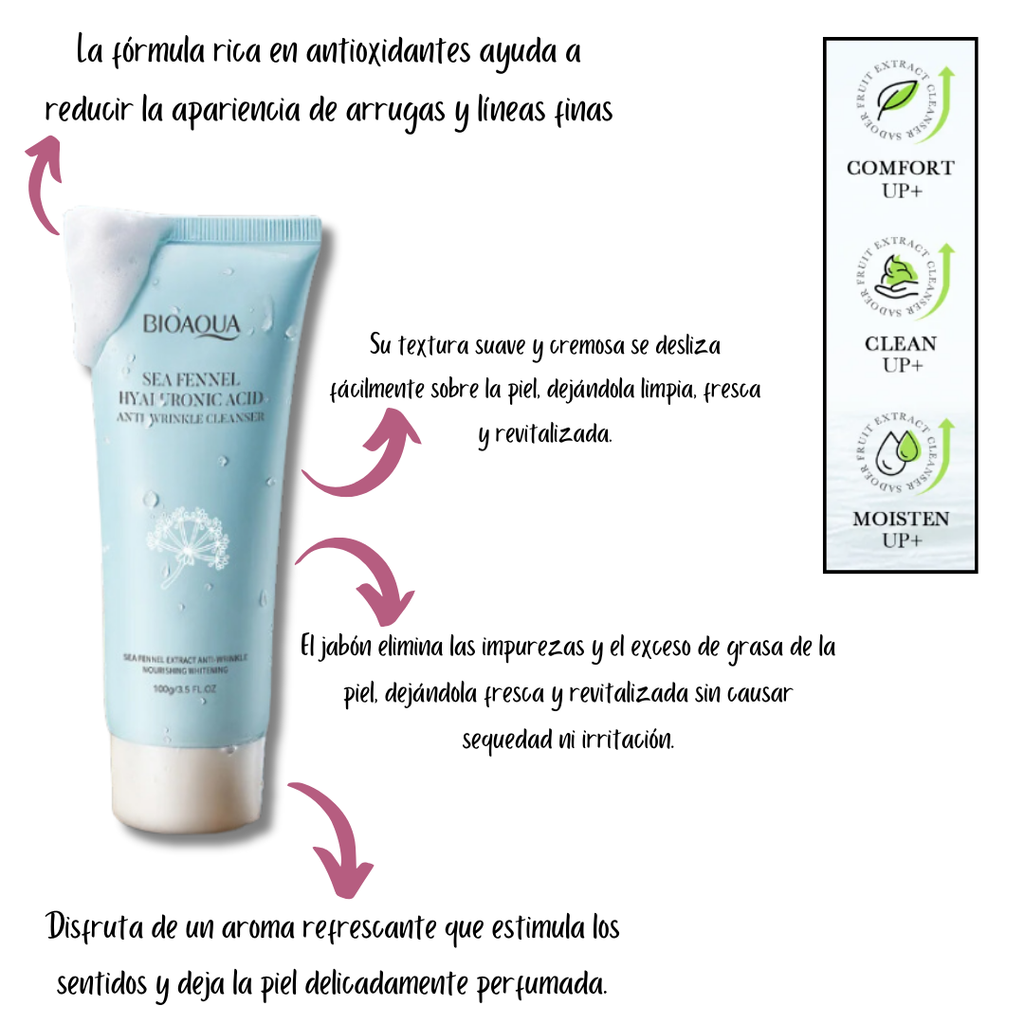 Limpiador Facial Sea Fennel Con Acido Hialuronico