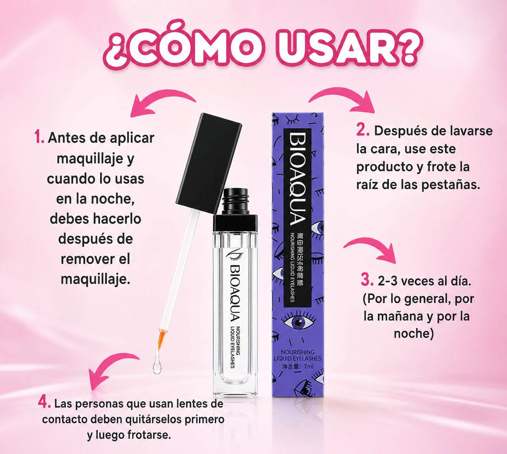 Sérum Bioaqua para Pestañas (Eyelash Growth Essence)